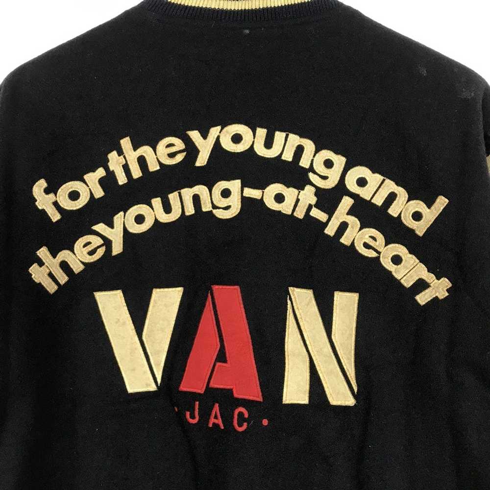 Varsity Jacket × Vintage 💣OFFER Vtg VAN JAC Patc… - image 7