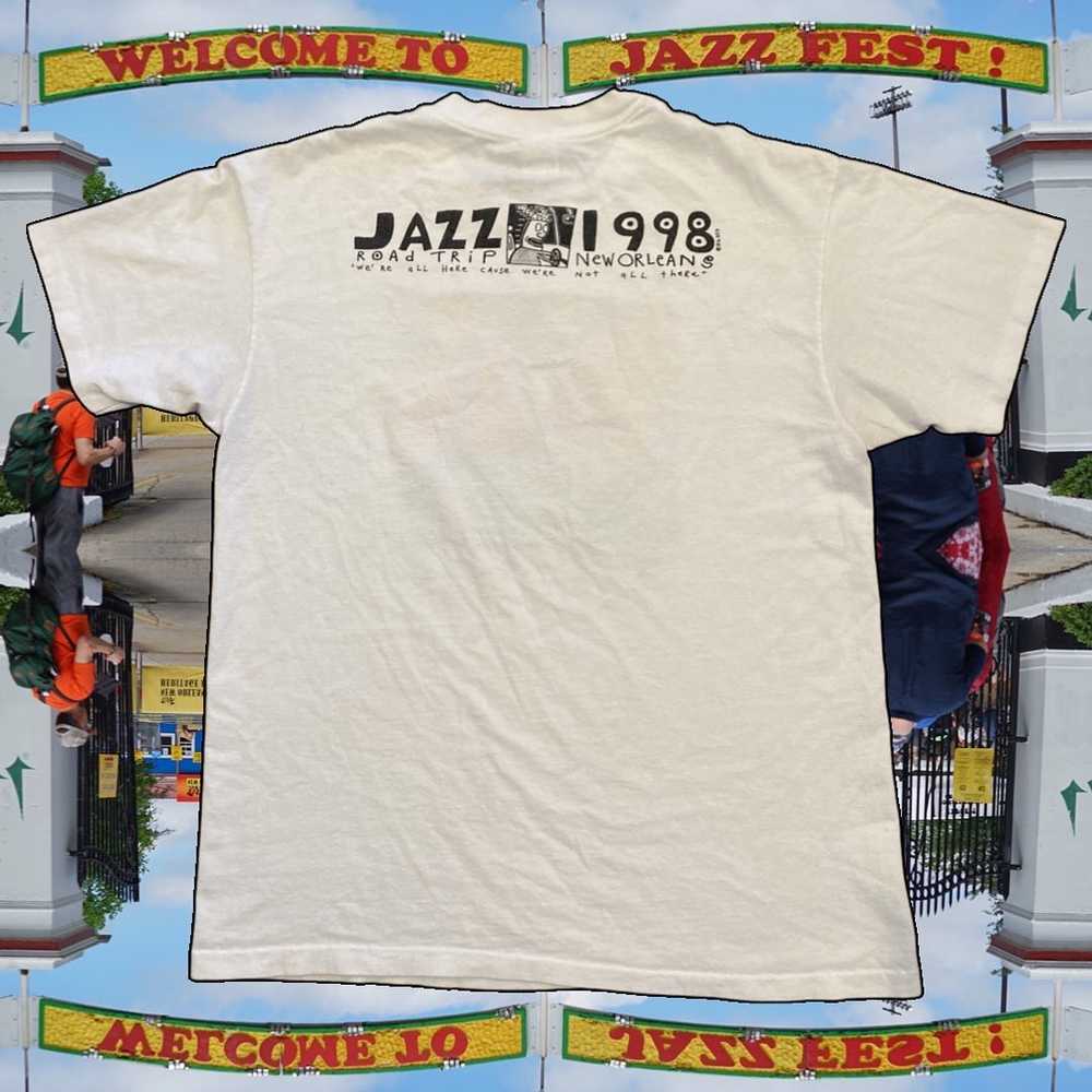 1998 New Orleans Jazz Fest Big Hed Art Tee - image 2