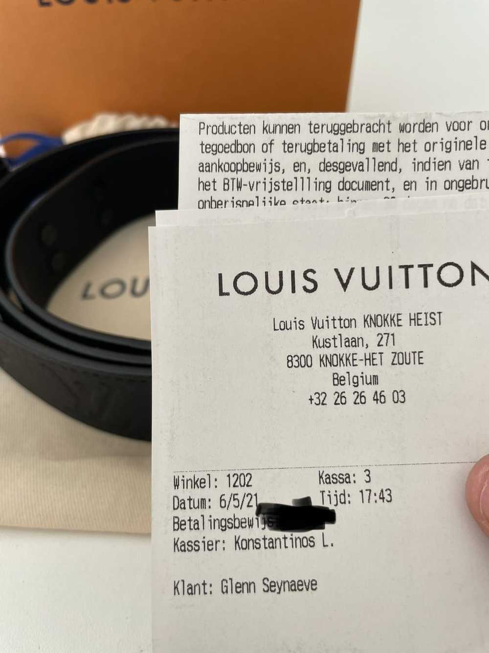 louis vuitton signature belt