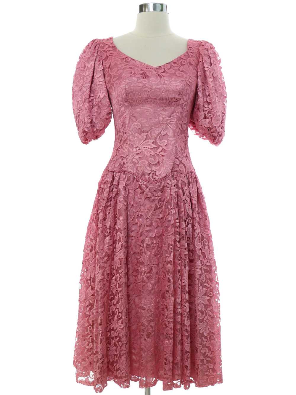 1970's Union label Pretty in Pink Prom Or Cocktai… - image 1