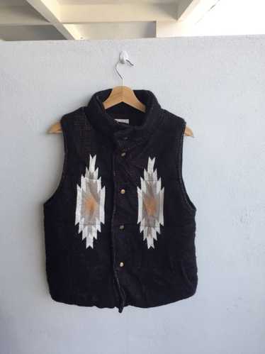 Navajo × Rodeo Rodeo Crowns Vest/ Novajo motif rod