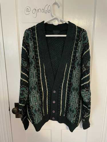 Coogi Coogi Style Green Cardigan Sweater - Medium