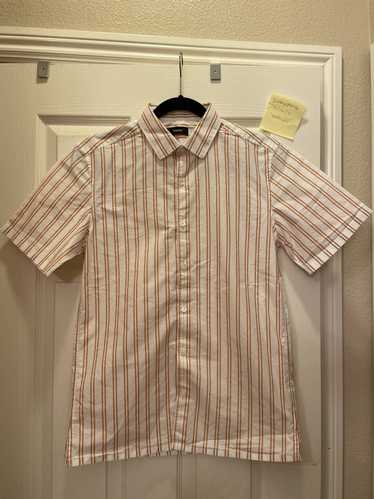 Theory Theory Striped Short Sleeve Shirt Size