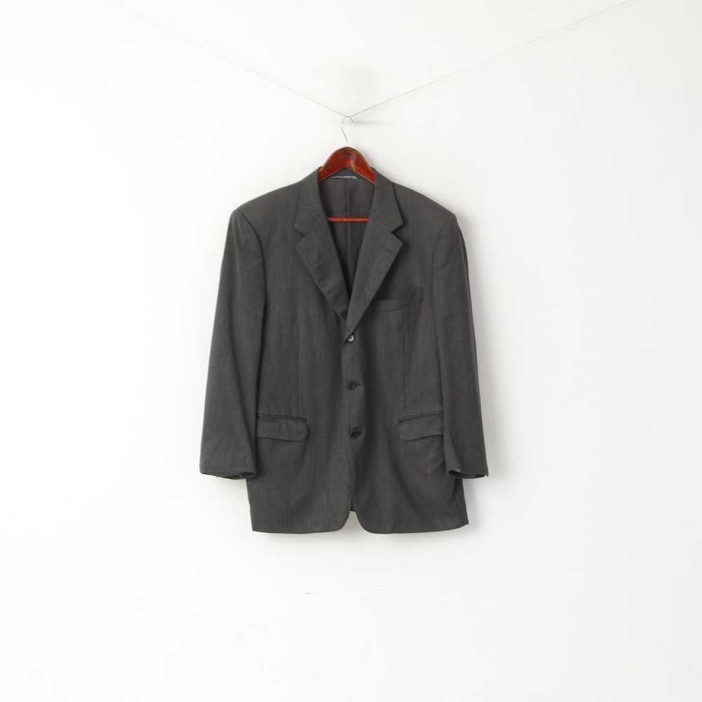 Canali Canali Men 56 46 Blazer Gray Vintage Wool … - image 1