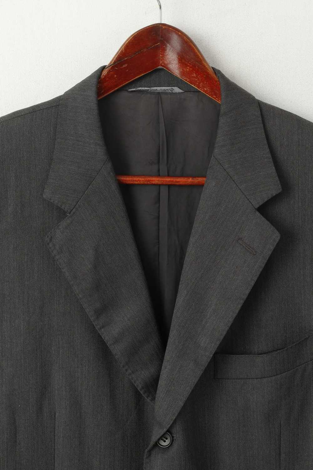 Canali Canali Men 56 46 Blazer Gray Vintage Wool … - image 2