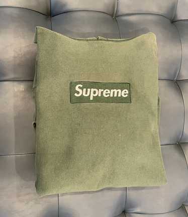 supreme Fw11 olive green box logo hoodie rare vintage size large 9.5/10