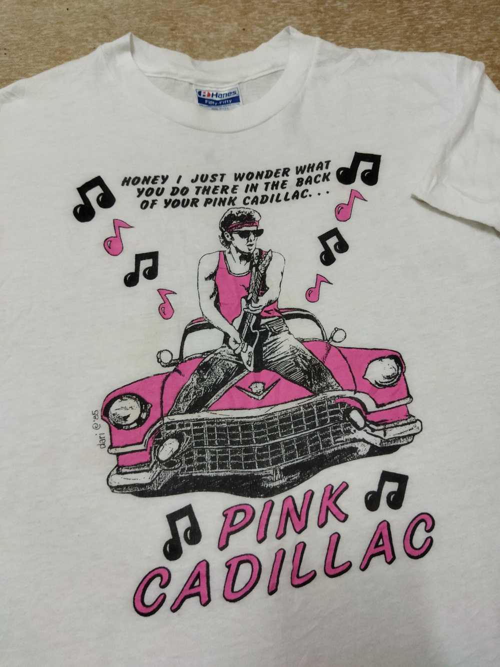 Band Tees Vintage Bruce Springsteen Pink Cadillac… - image 3