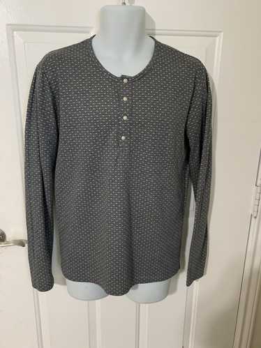 Shades Of Grey 4 button Pindot Henley - image 1