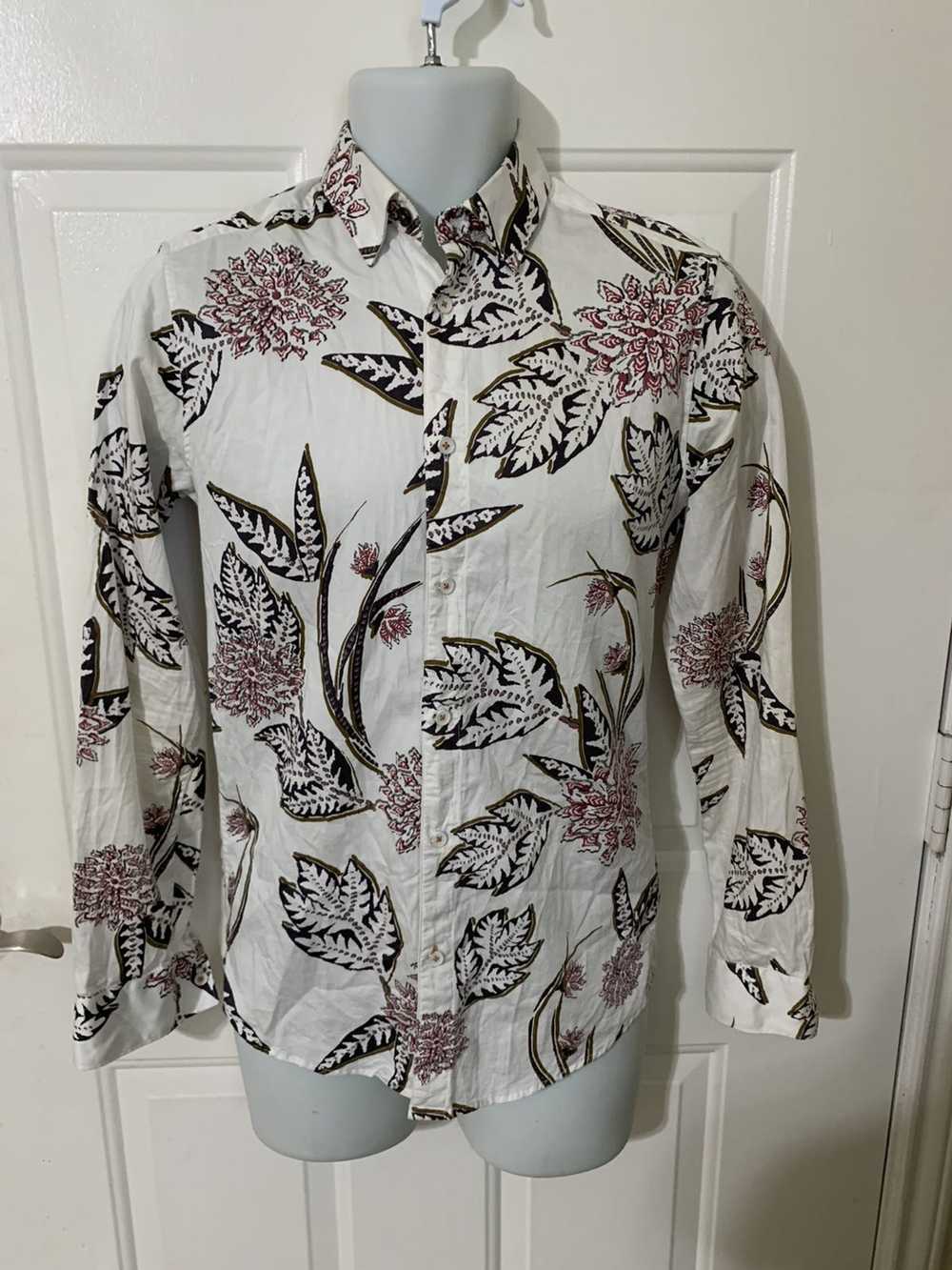 Ted Baker Floral Hidden button down shirt - image 4