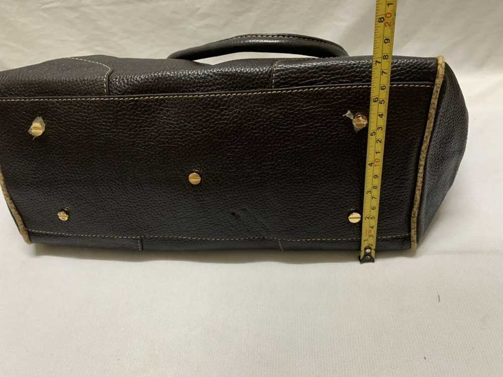 Bag × Genuine Leather Heritage Borbonese Milano T… - image 11