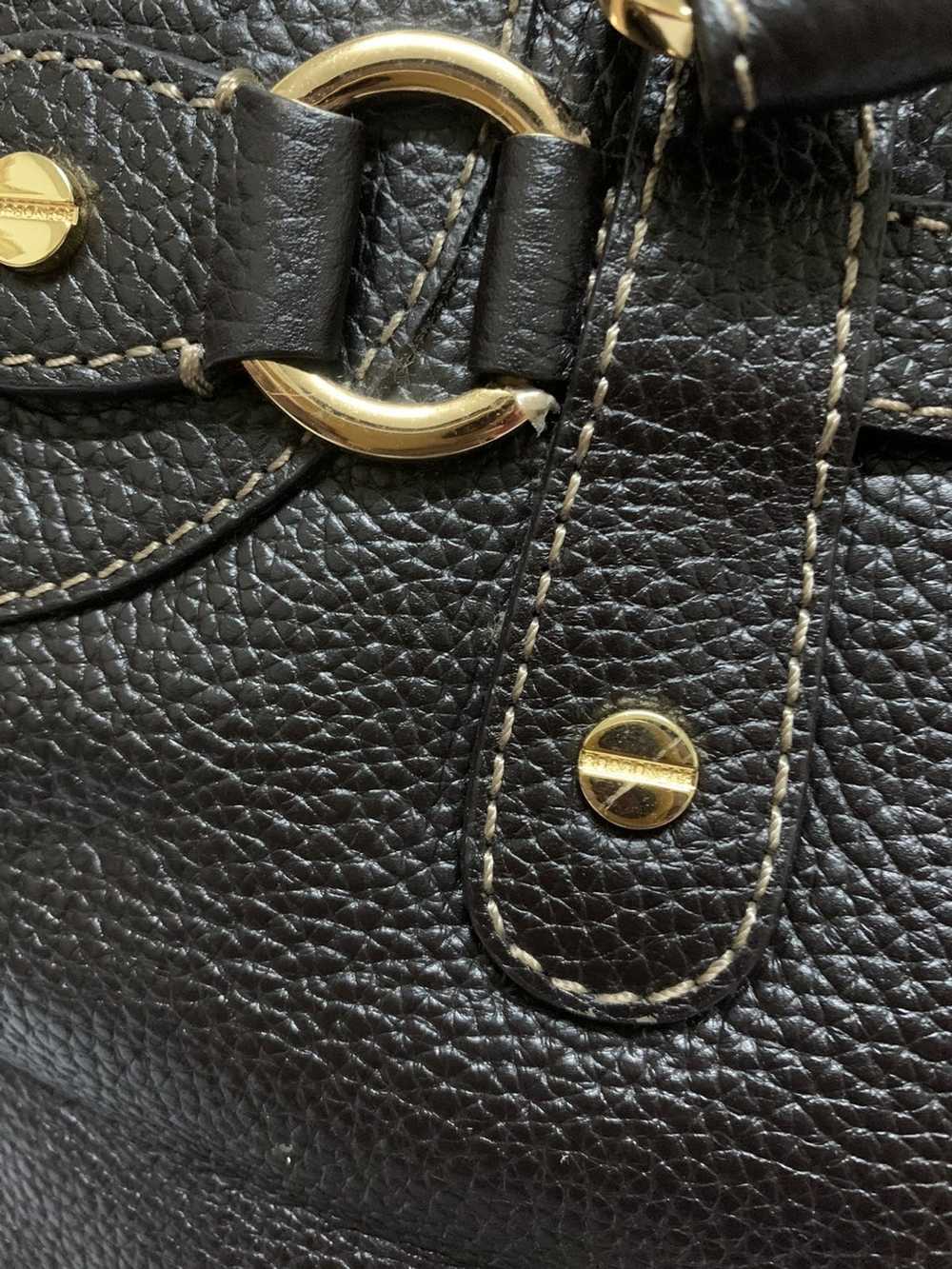 Bag × Genuine Leather Heritage Borbonese Milano T… - image 9