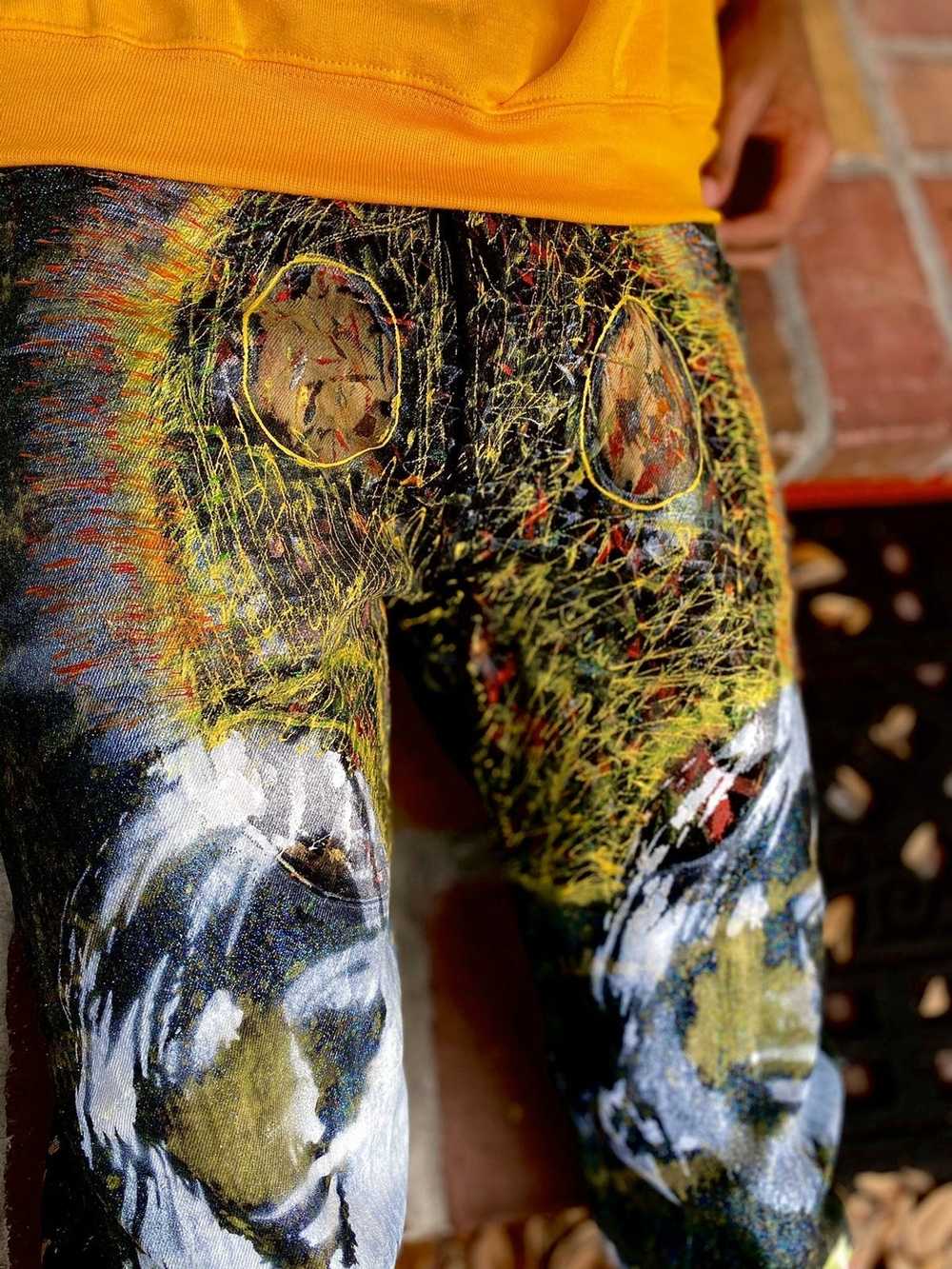 Handmade “Abstract Cobain Jeans” - image 2