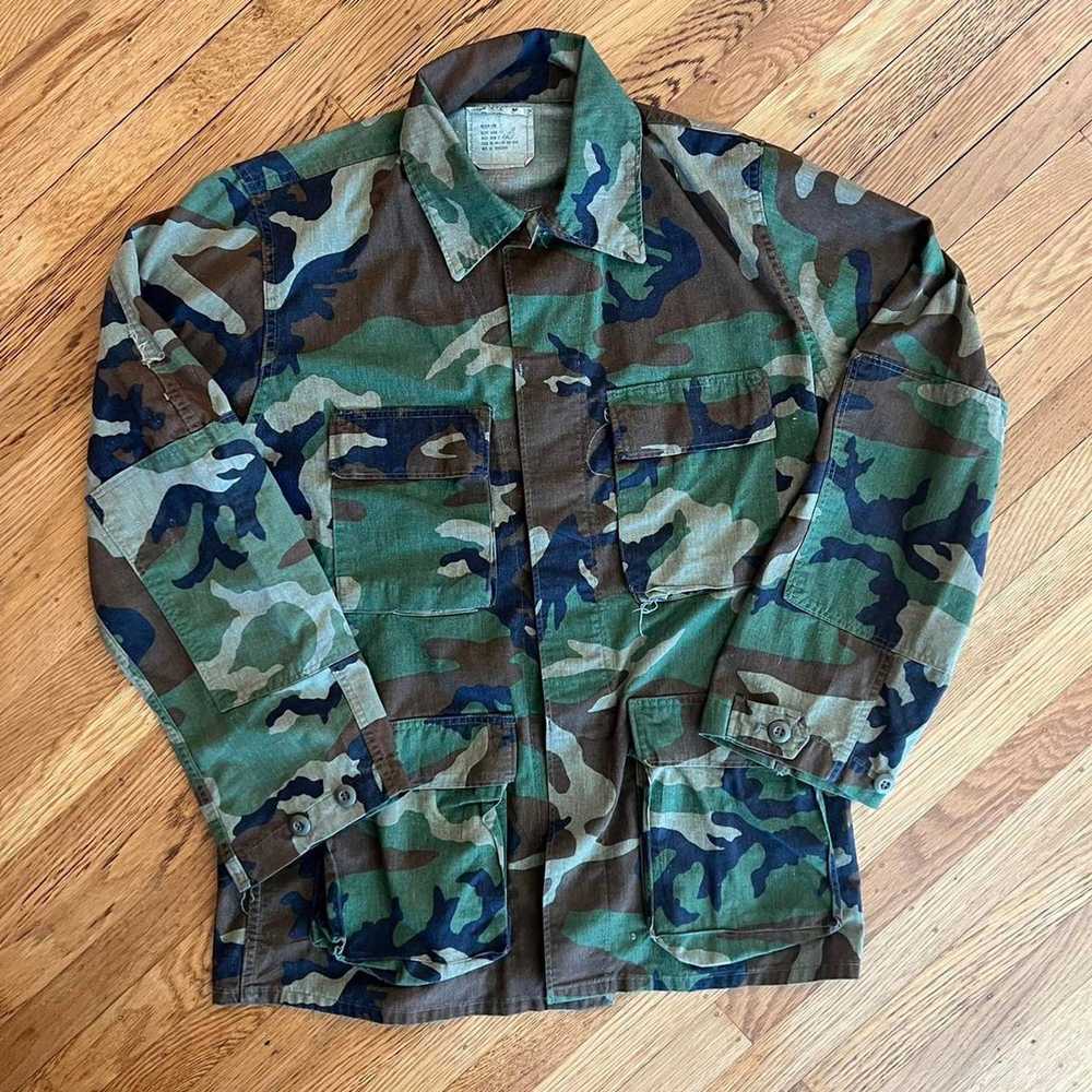 Military Vintage 90s camo camouflage fatigue army… - image 1