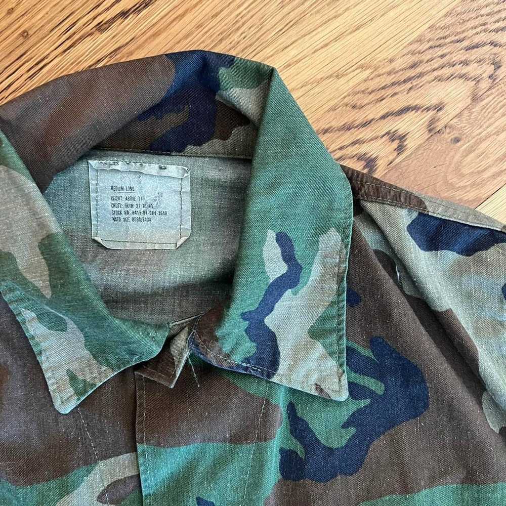 Military Vintage 90s camo camouflage fatigue army… - image 2