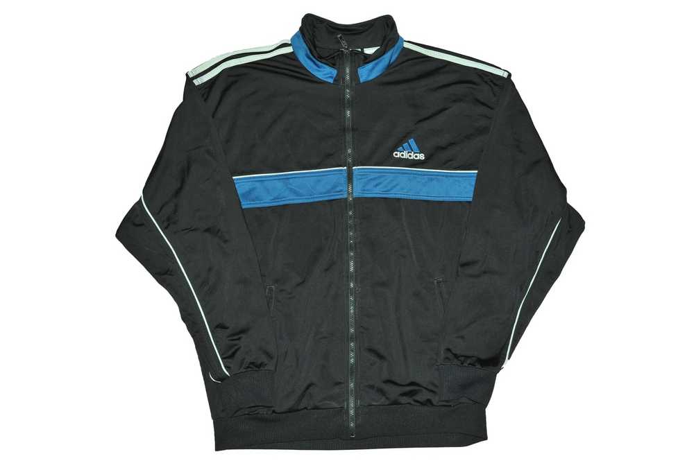 Adidas Vintage 90s Adidas Tracksuit Jacket Black … - image 1