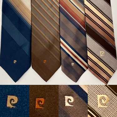 Pierre Cardin LOT of 4 Vtg 60's LOGO Neckties STR… - image 1