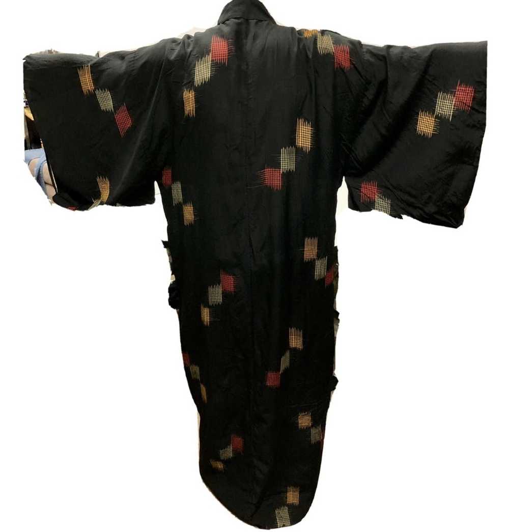 Other 50's Japanese KIMONO ATOMIC Rayon Robe Jack… - image 3