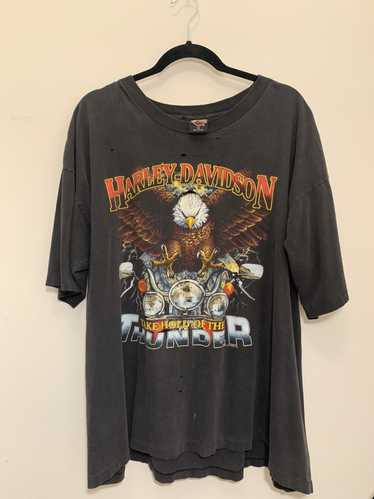 Harley Davidson × Vintage 1992 TRASHED VINTAGE HAR