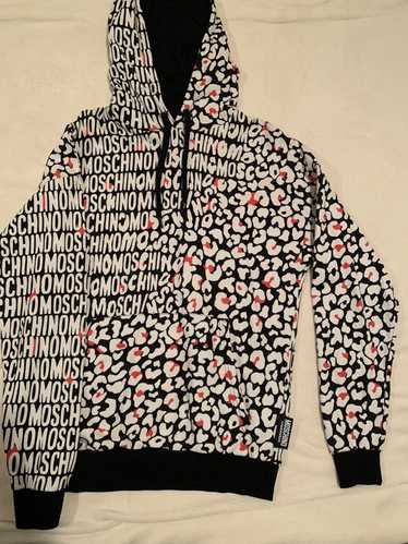 Love moschino discount heart pixel hoodie