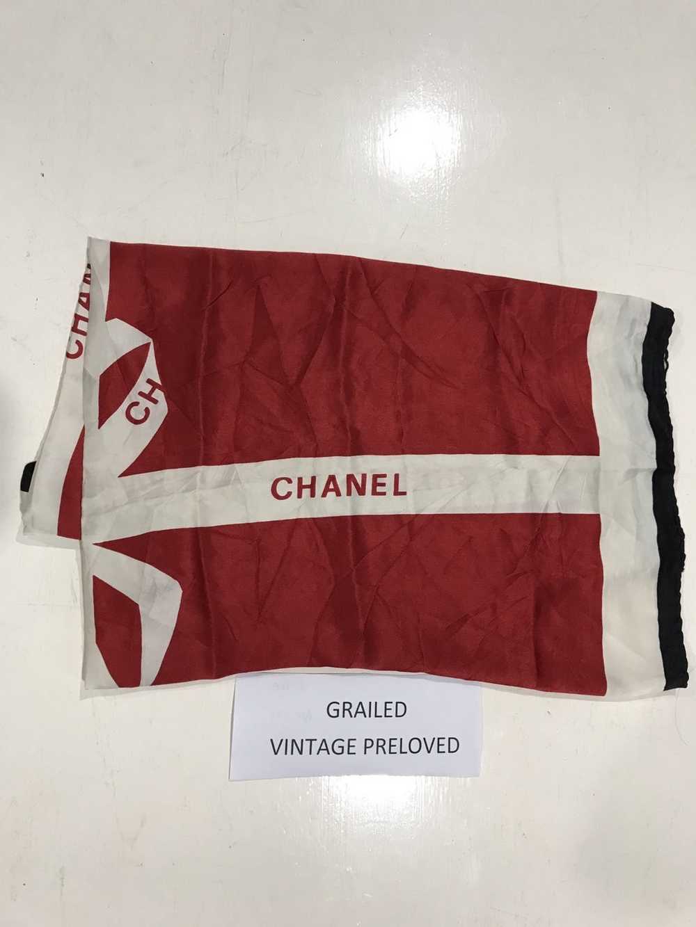 Chanel × Vintage CHANEL Large Format 100% Silk Sc… - image 6