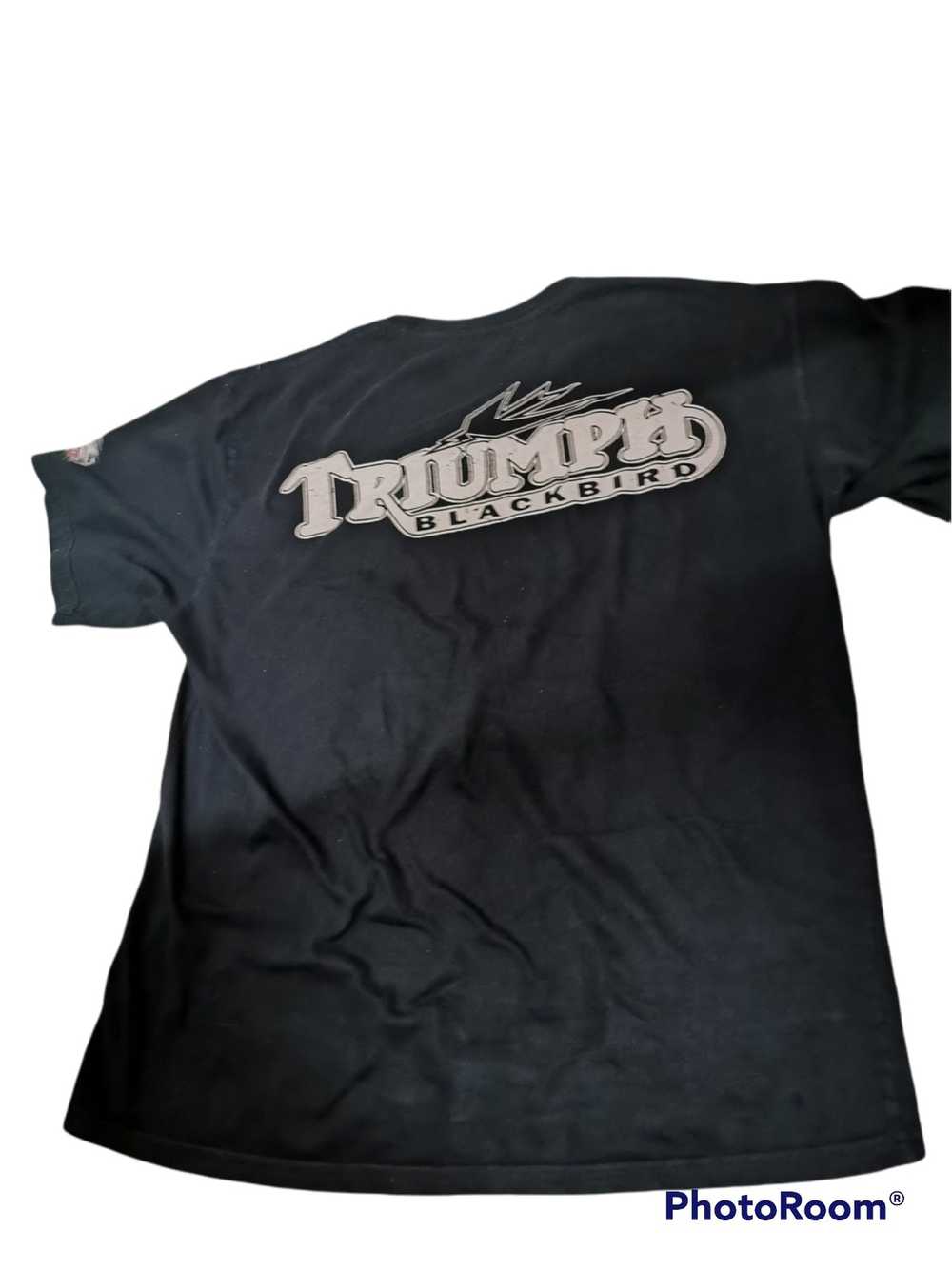 Other × Vintage Triumph Blackbird T shirt - Size … - image 5