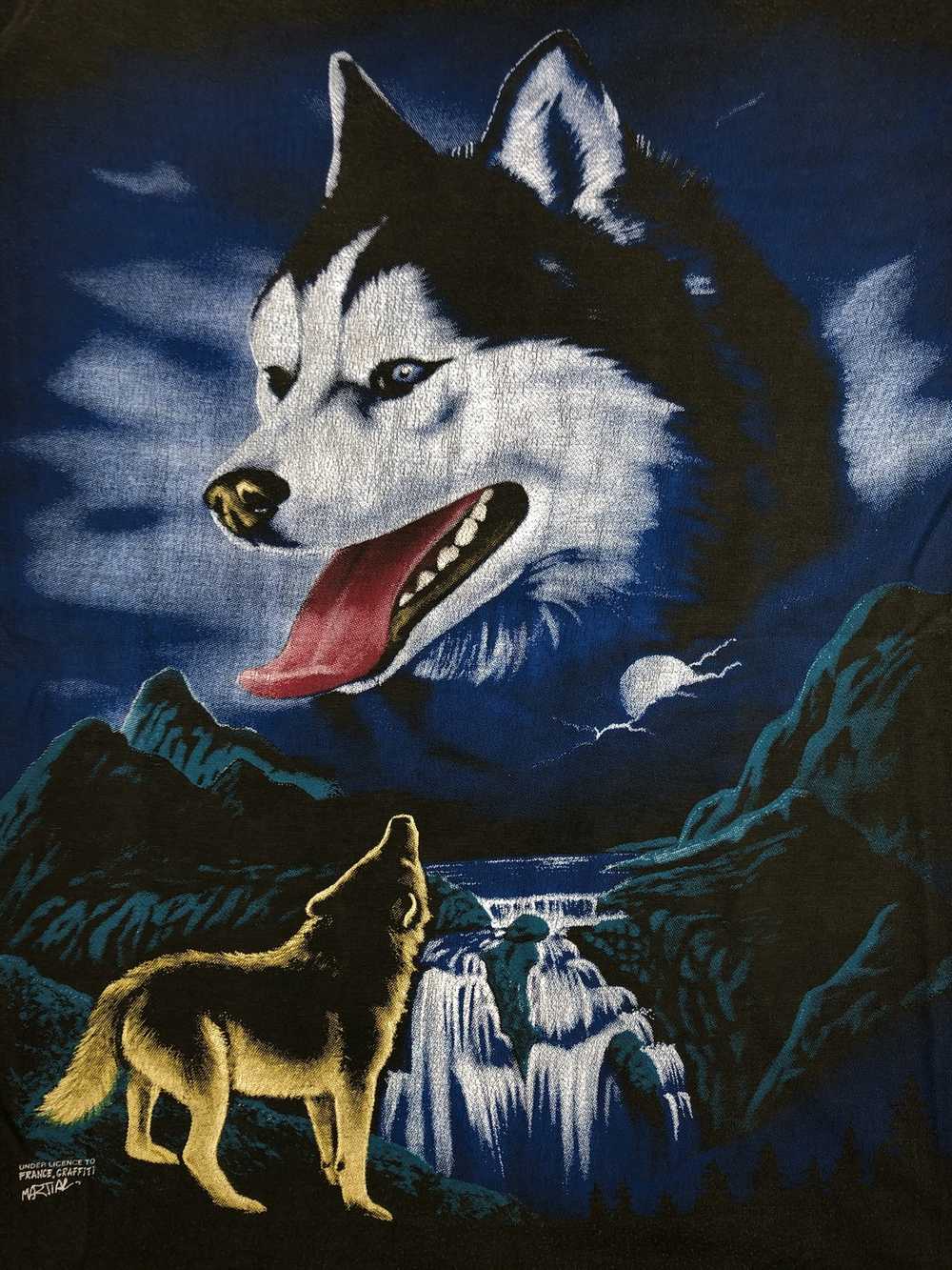 Animal Tee × Vintage Vintage Husky Dog (Wolf Wild) - image 3