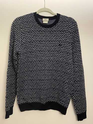 Soft Merino V-Neck Sweater - Leopard Print