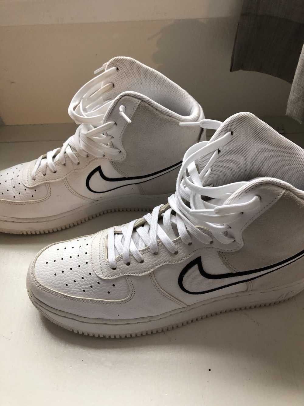 Nike Nike Air Force 1 High White Vast Grey Black - image 2
