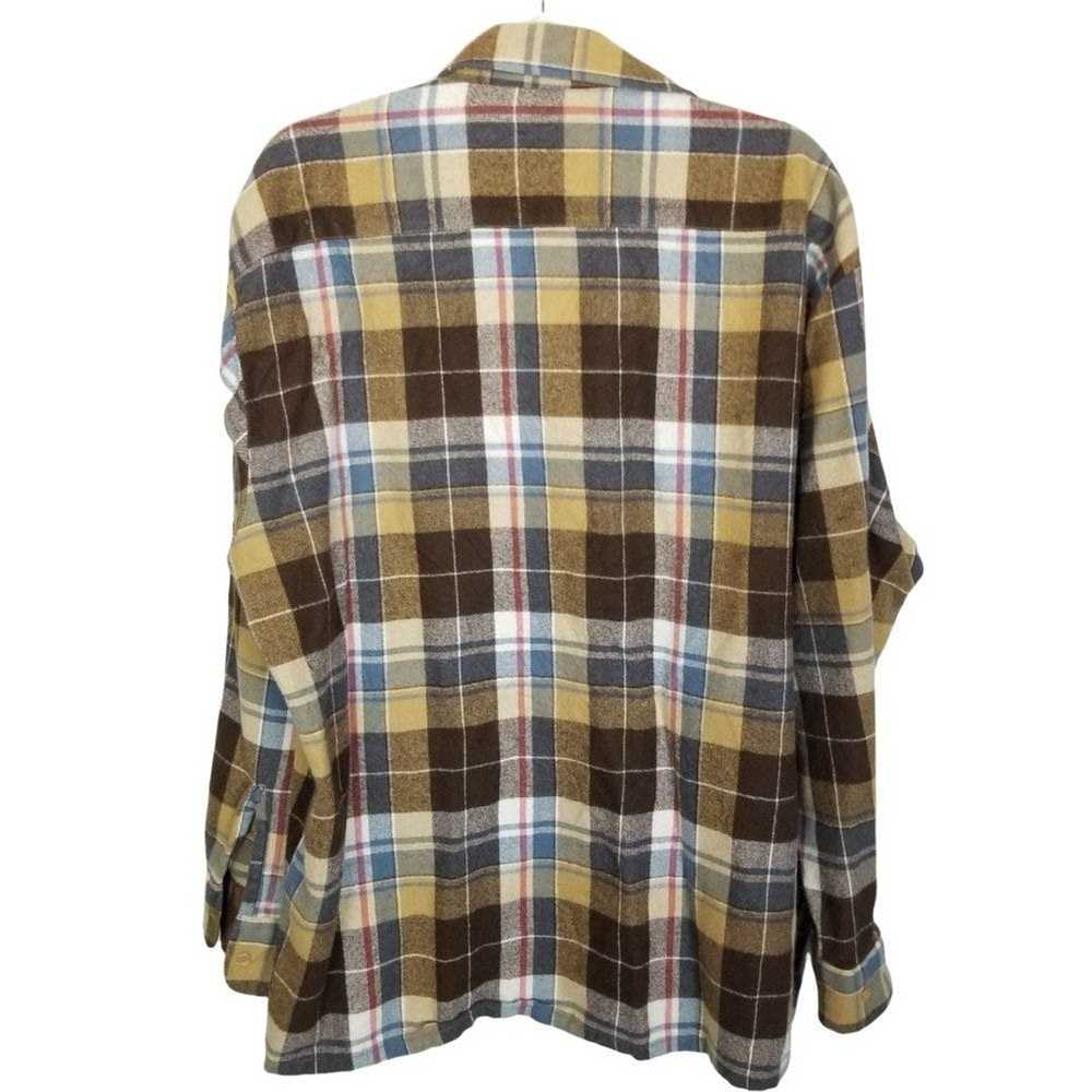 Other VTG Back Packer Mens XL/17-17.5 Brown Plaid… - image 8