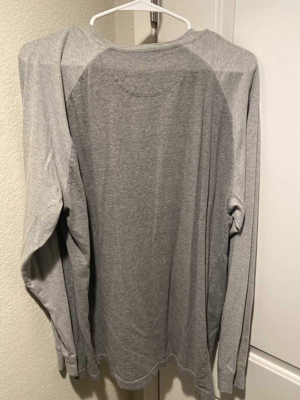 Chaps Long sleeve grey T shirt - image 2