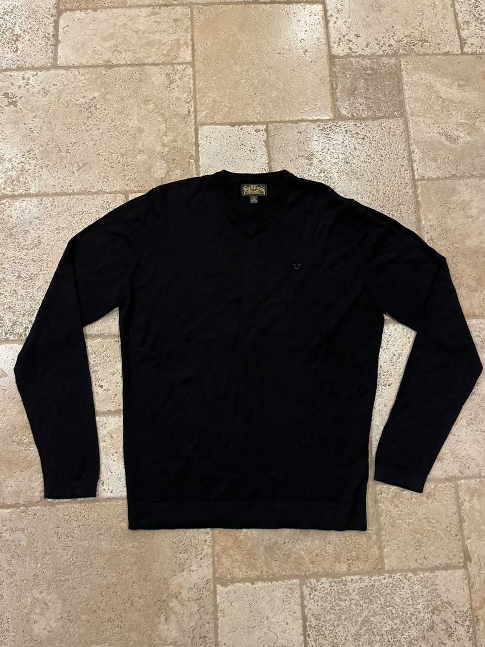 True Religion True Religion Black Logo Sweater - image 1