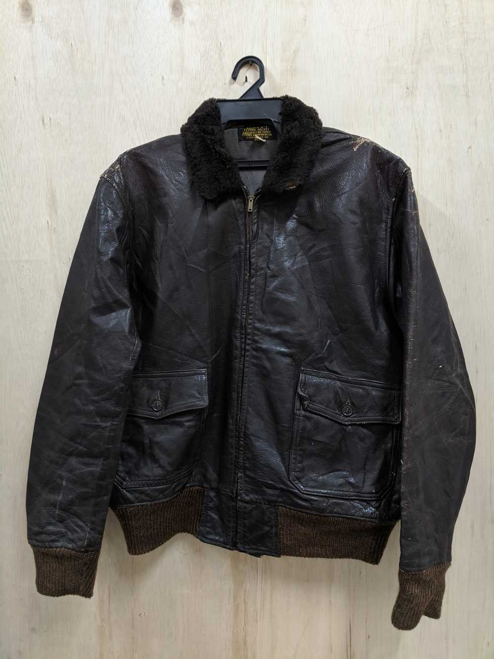 Military × Vintage Vintage 50s 60s Flying Jacket … - image 1