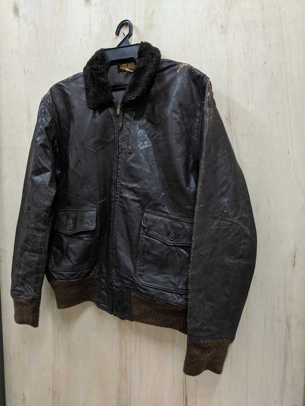 Military × Vintage Vintage 50s 60s Flying Jacket … - image 2