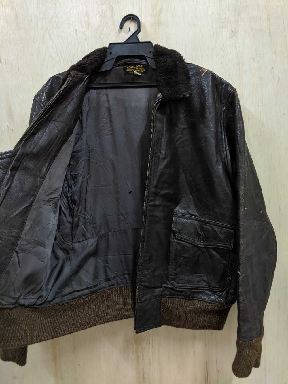 Military × Vintage Vintage 50s 60s Flying Jacket … - image 9