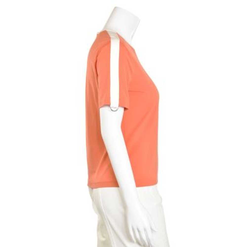Escada Orange Jersey Knit Racer Shirt - image 3