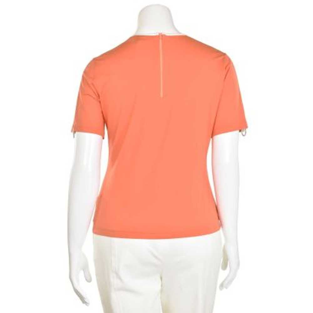 Escada Orange Jersey Knit Racer Shirt - image 4