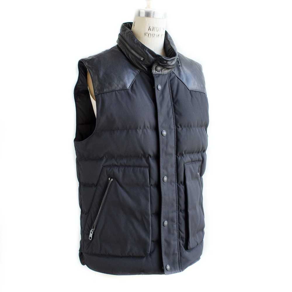 Coach COACH Mens Black Quilted Vest SMALL - Leath… - image 2