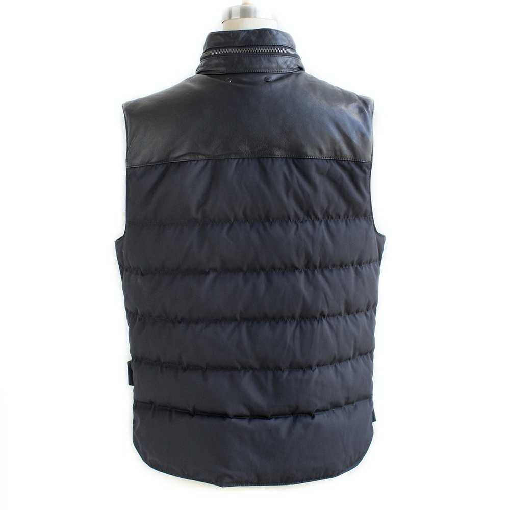 Coach COACH Mens Black Quilted Vest SMALL - Leath… - image 3