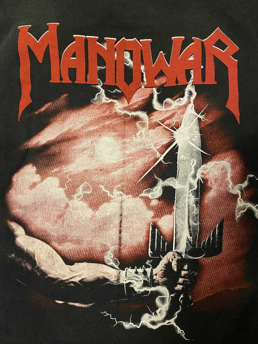 Band Tees × Vintage MANOWAR Vintage Louder than H… - image 4