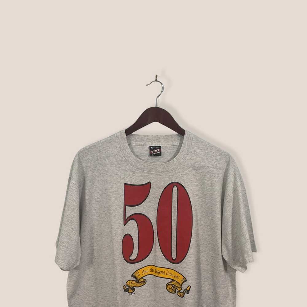 Fruit Of The Loom × Vintage 90s Funny 50th Birthd… - image 1