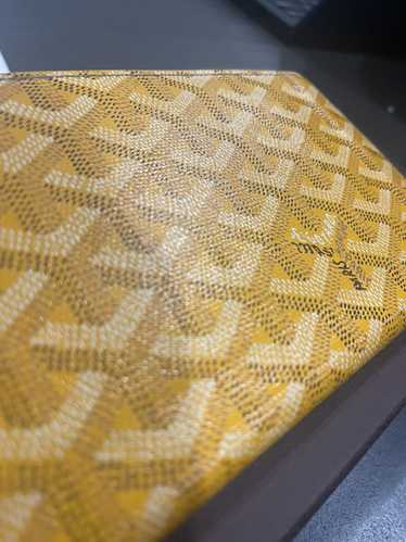 Goyard Goyard Yellow Long Richelieu Leather Canva… - image 1