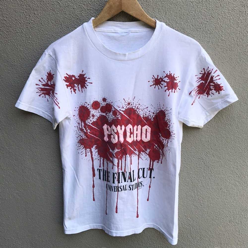 Movie × Vintage Vintage 90s PSYCHO movie horror t… - image 2