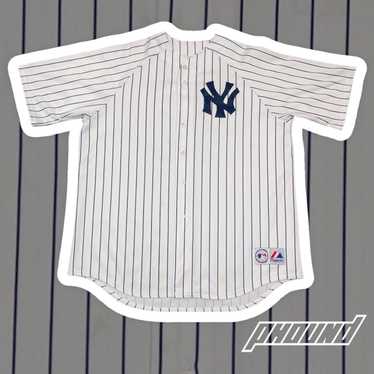 Vintage Sunway Series Baseball Jersey Yankees Vs Mets, White, RARE,  Majestic (L)