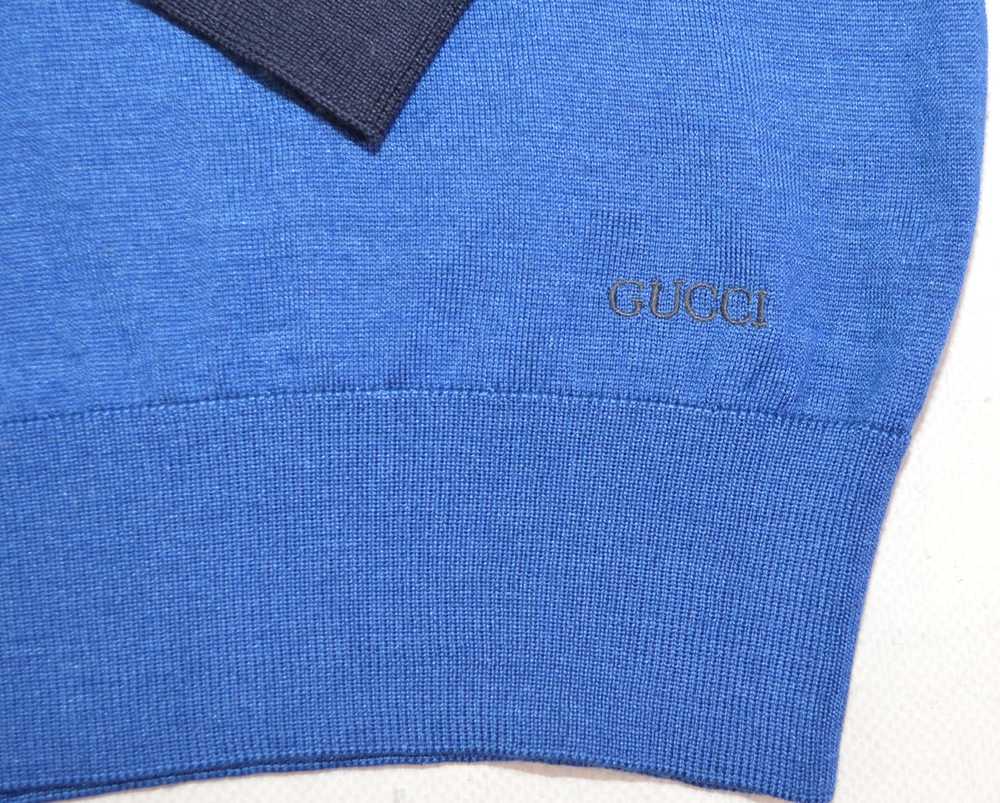 Gucci Men's Gucci Pullover Sweater S Blue Wool & … - image 4