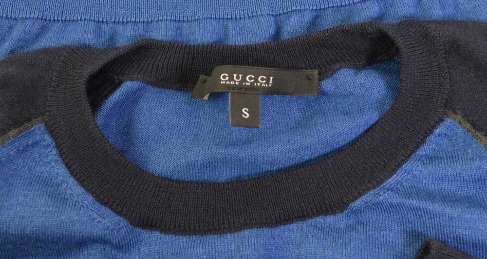 Gucci Men's Gucci Pullover Sweater S Blue Wool & … - image 6