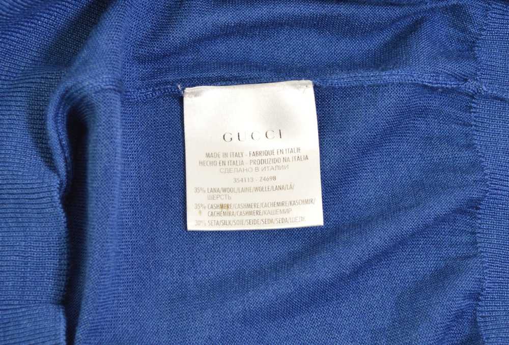 Gucci Men's Gucci Pullover Sweater S Blue Wool & … - image 7