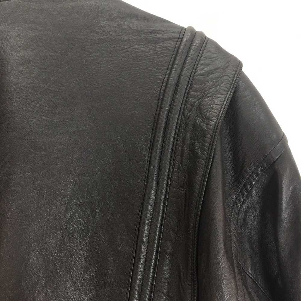 Pierre Balmain Pierre Balmain Leather Moto Jacket - image 10