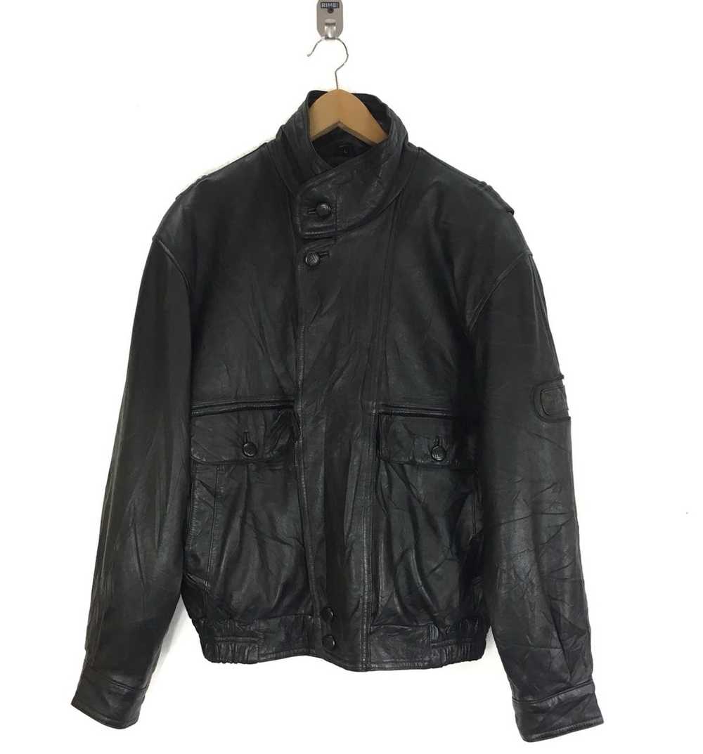 Pierre Balmain Pierre Balmain Leather Moto Jacket - image 1