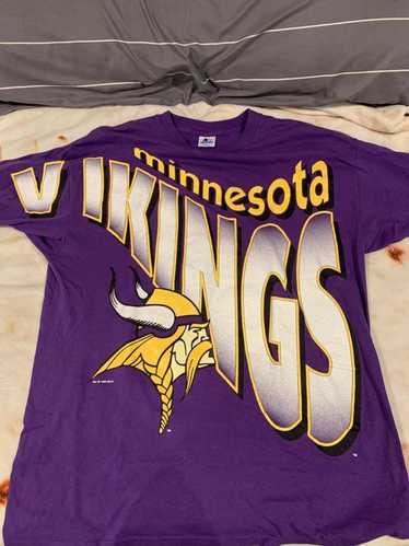 Vintage Minnesota Vikings Football Jersey Adult Large Purple Gold