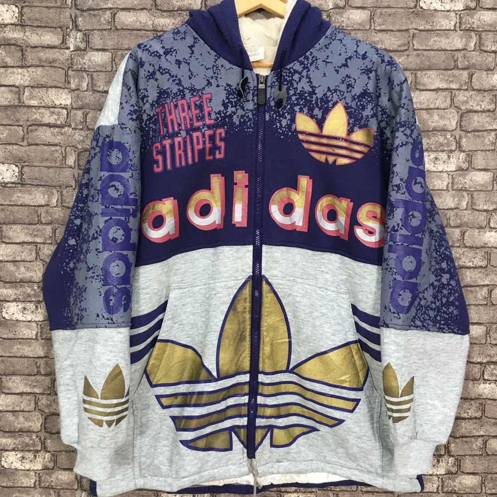 Adidas × Sportswear × Vintage 90's Adidas Hoodie … - image 2